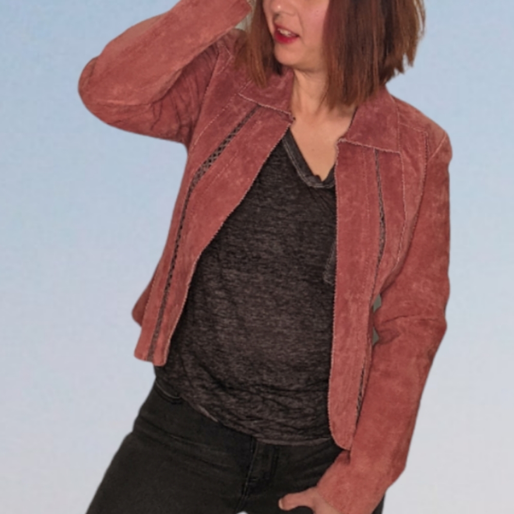 LIVE A LITTLE Vintage Suede Jacket